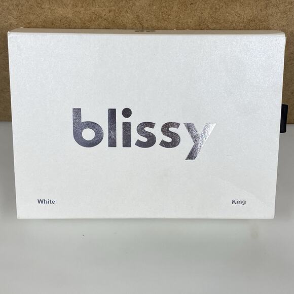 Blissy 100% Mulberry Silk 1 KING Size Pillowcase White - Picture 1 of 5